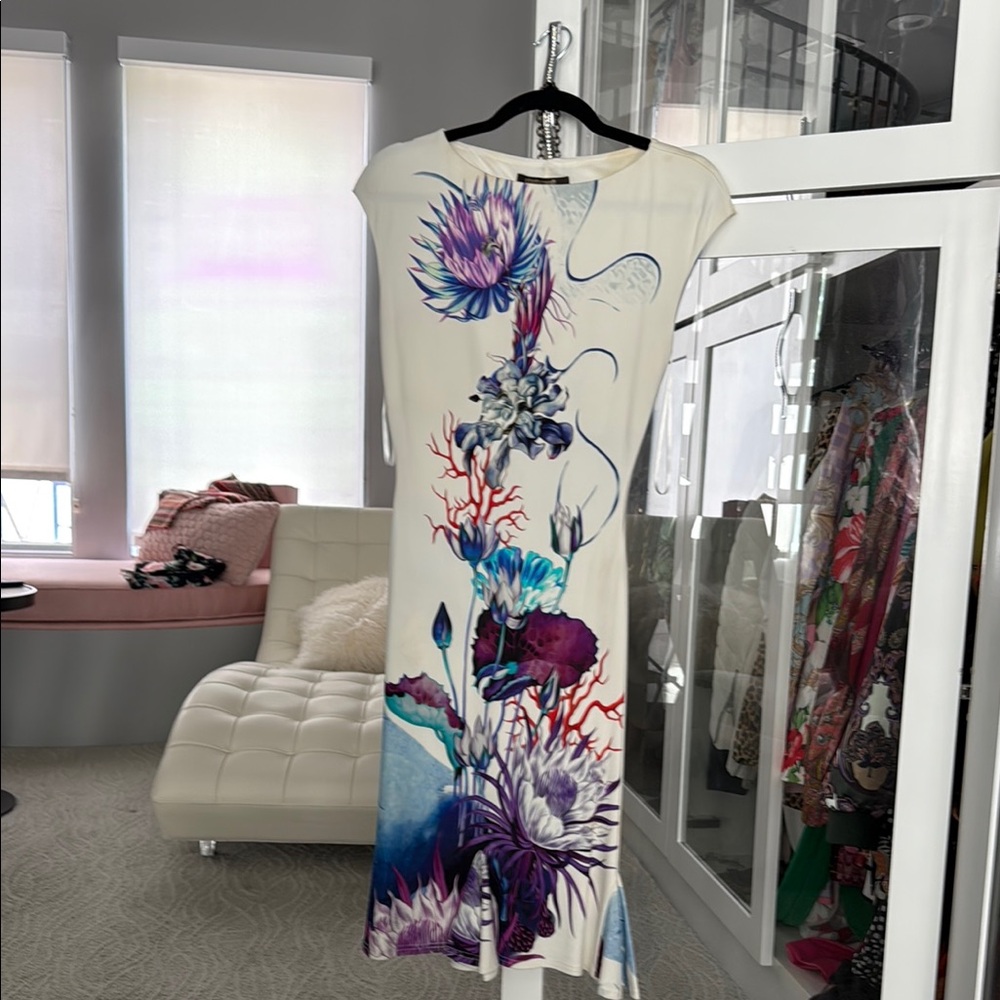 ROBERTO CAVALLI Floral Print Maxi Dress